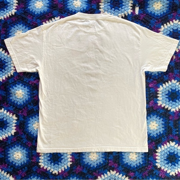 Y2k vintage ironic white tuxedo tee shirt - size XL - Picture 2 of 8